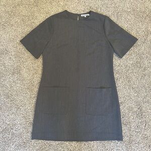 Reformation Grey Finsbury Dress, Size M